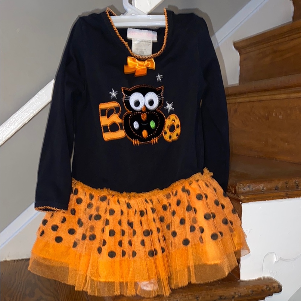 Black & Orange Kids Halloween Costume Dress Size 24M